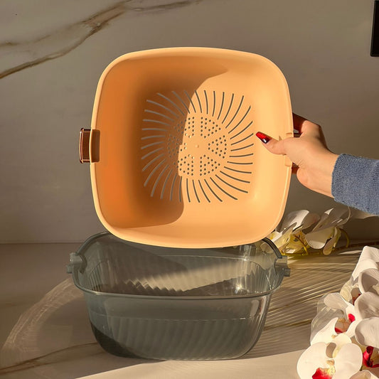 سەبەتەی چوارگۆشەی دوو چینە فرە مەبەست