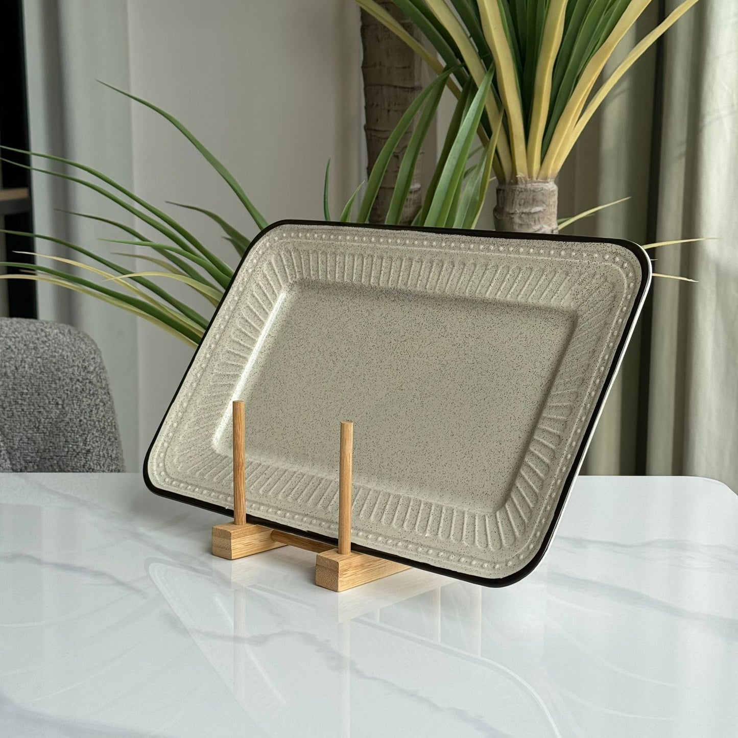 Modern Speckled Ceramic Serving & Dinnerware Collection