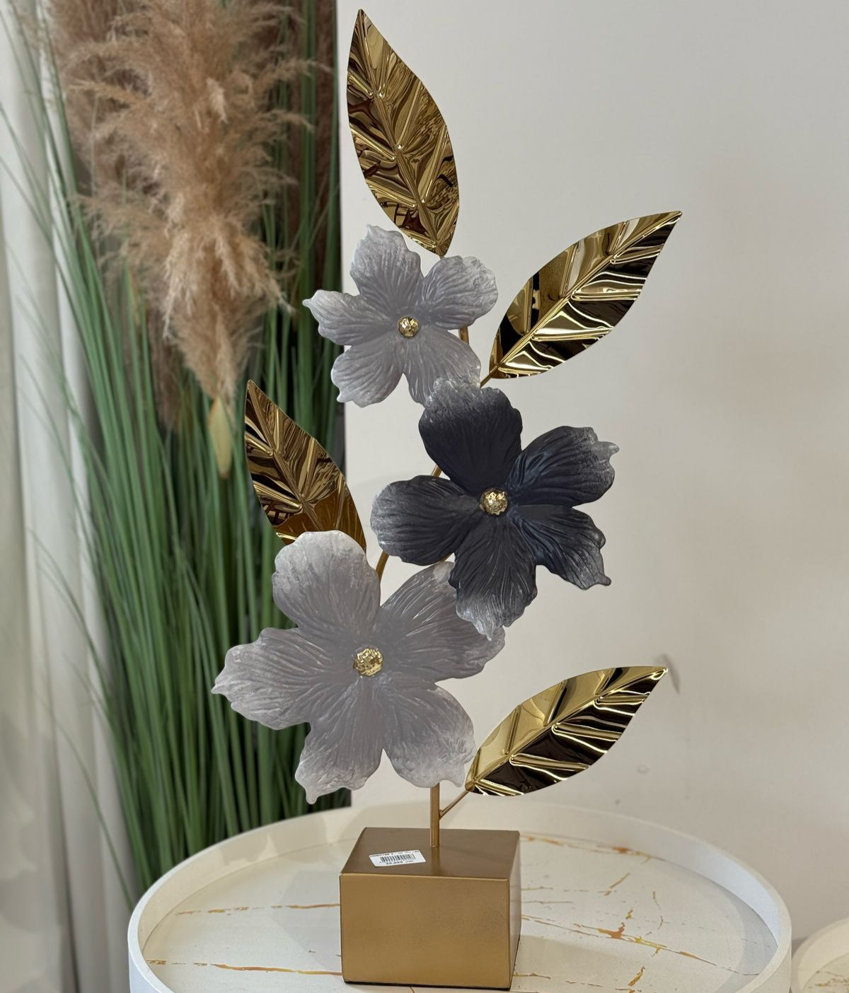 Metal Floral Tabletop Decoration