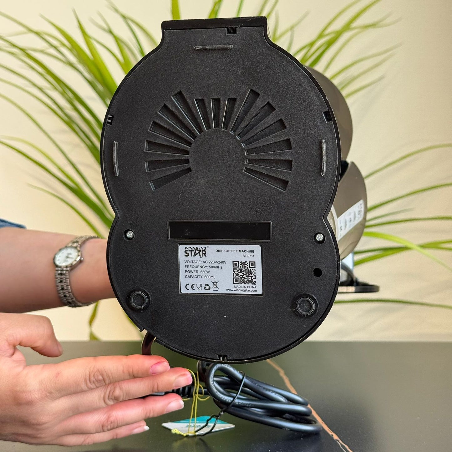 ماكينة صنع القهوة بالتنقيط المتينة مع وعاء زجاجي