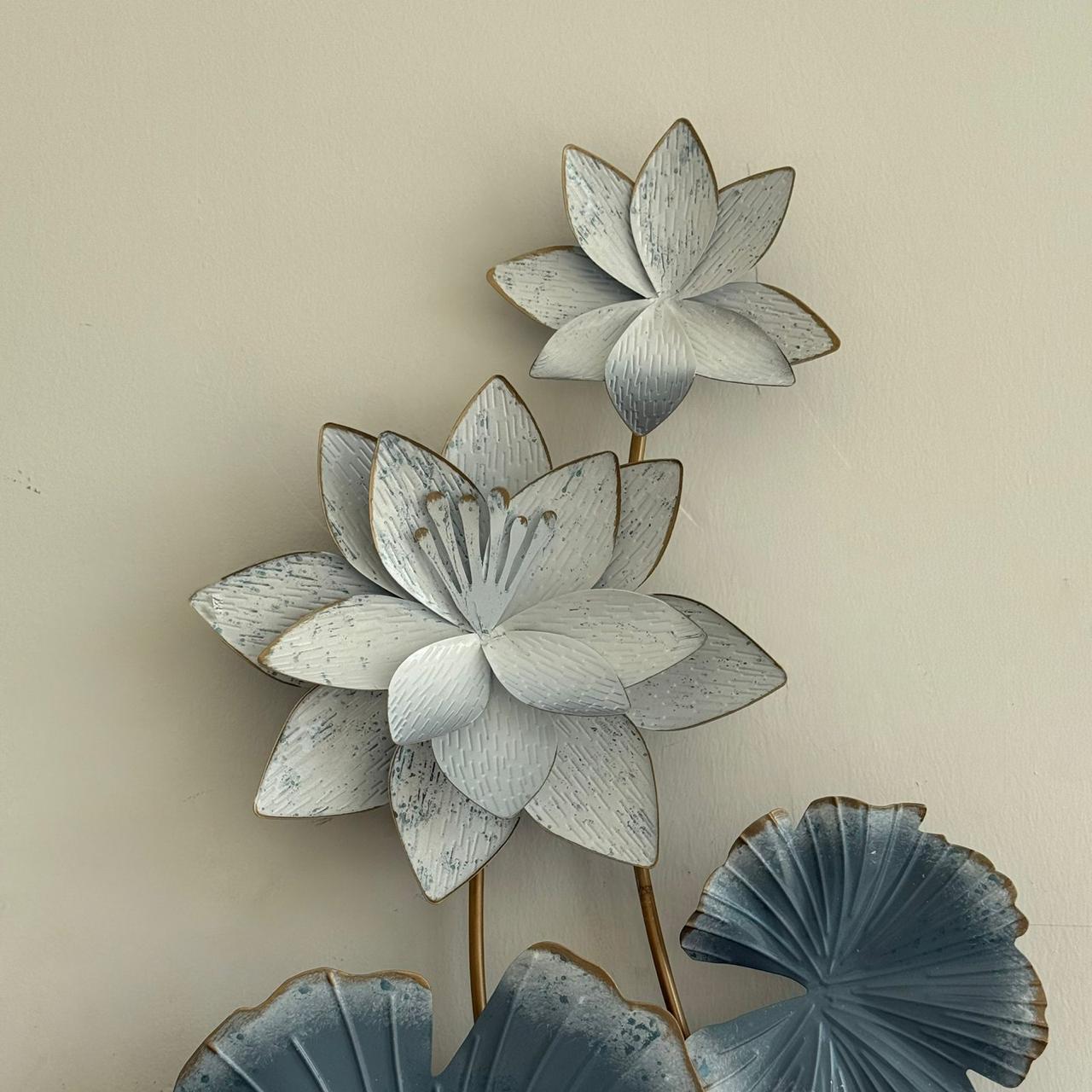 هونەری دیکۆری سپی و شین و کانزای لوکس