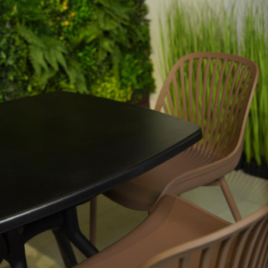 Daniela Chair & Durable Square Table Outdoor Furniture Set