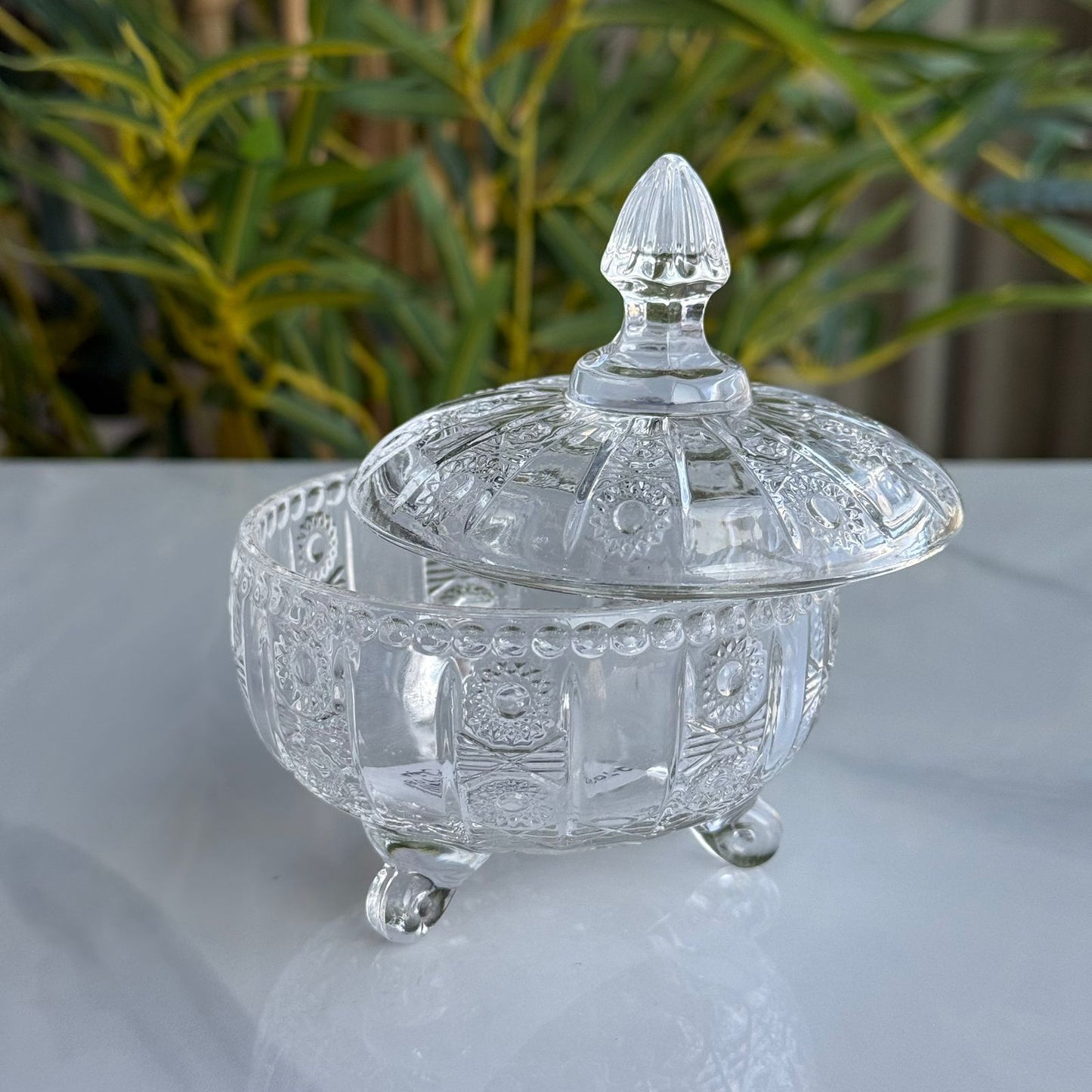 Decorative Crystal Glass Jar