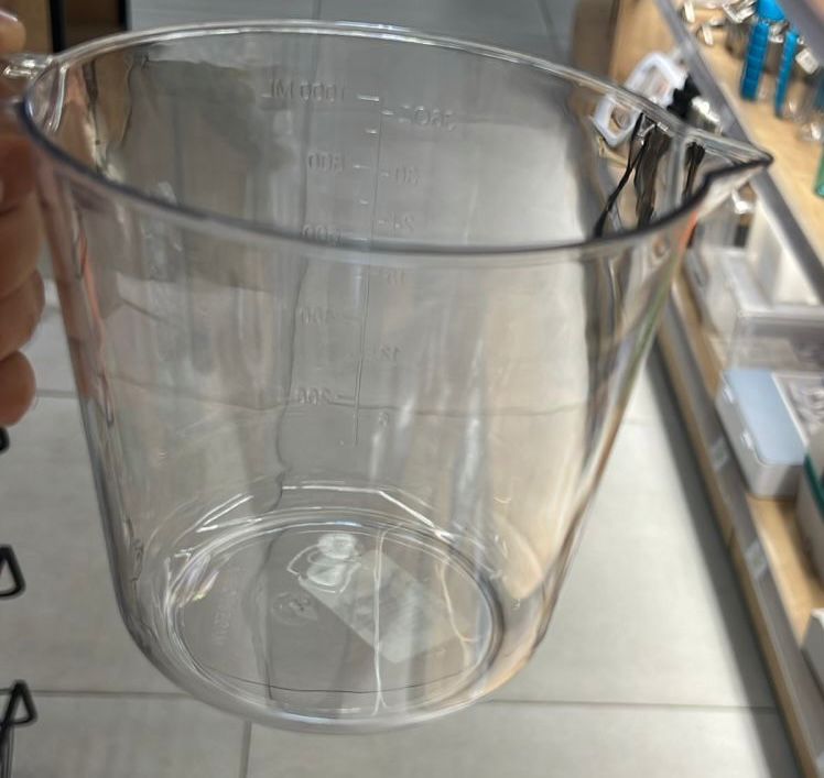 2 Sized Clear Acrylic Measuring Jug
