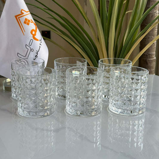 مجموعة الأواني الزجاجية الحديثة المصنوعة من الكريستال الشفاف