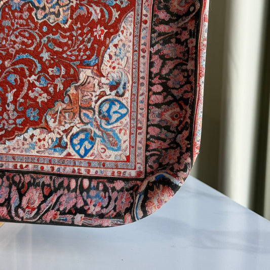 Royal Red Pattern Serving Tray