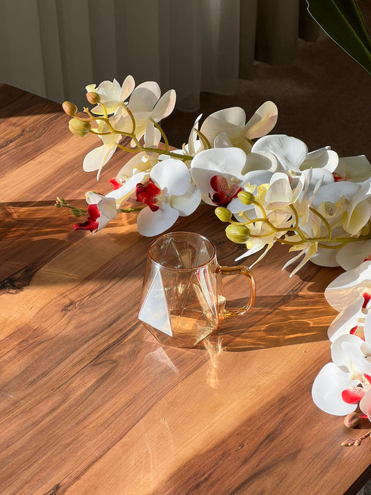 جامێکی شووشەی ئەڵماسی شەفاف ئەڵماس - سێتی 6