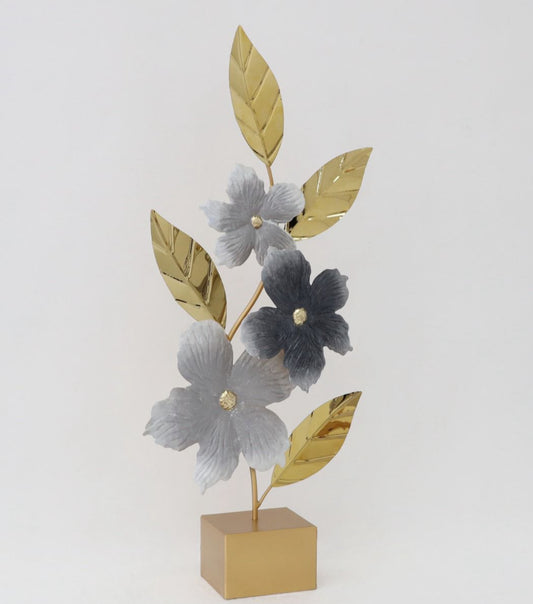 Metal Floral Tabletop Decoration