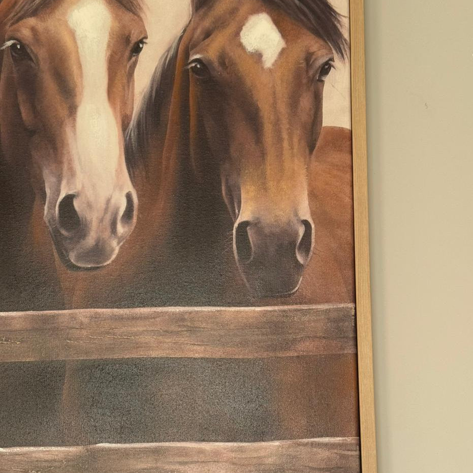 لوحة فنية رائعة مرسومة يدويًا، مقاس ١٢٠ × ٩٠، مع إطار.