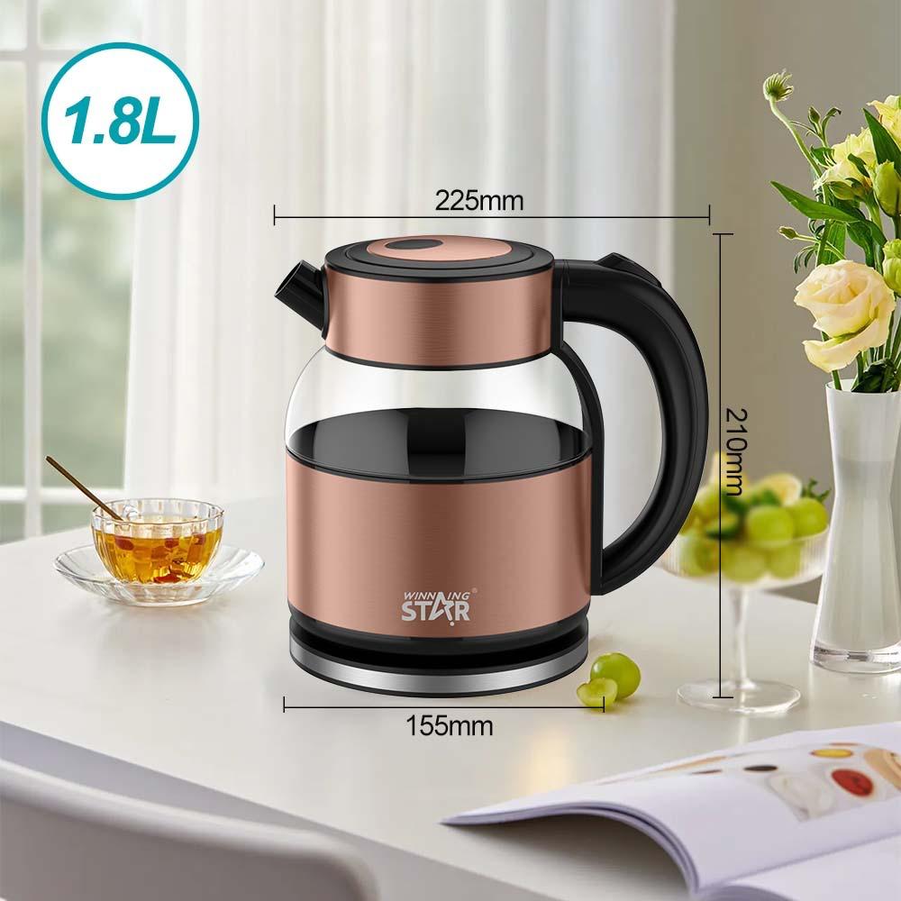 1.8L شووشەیی کتری کارەبایی