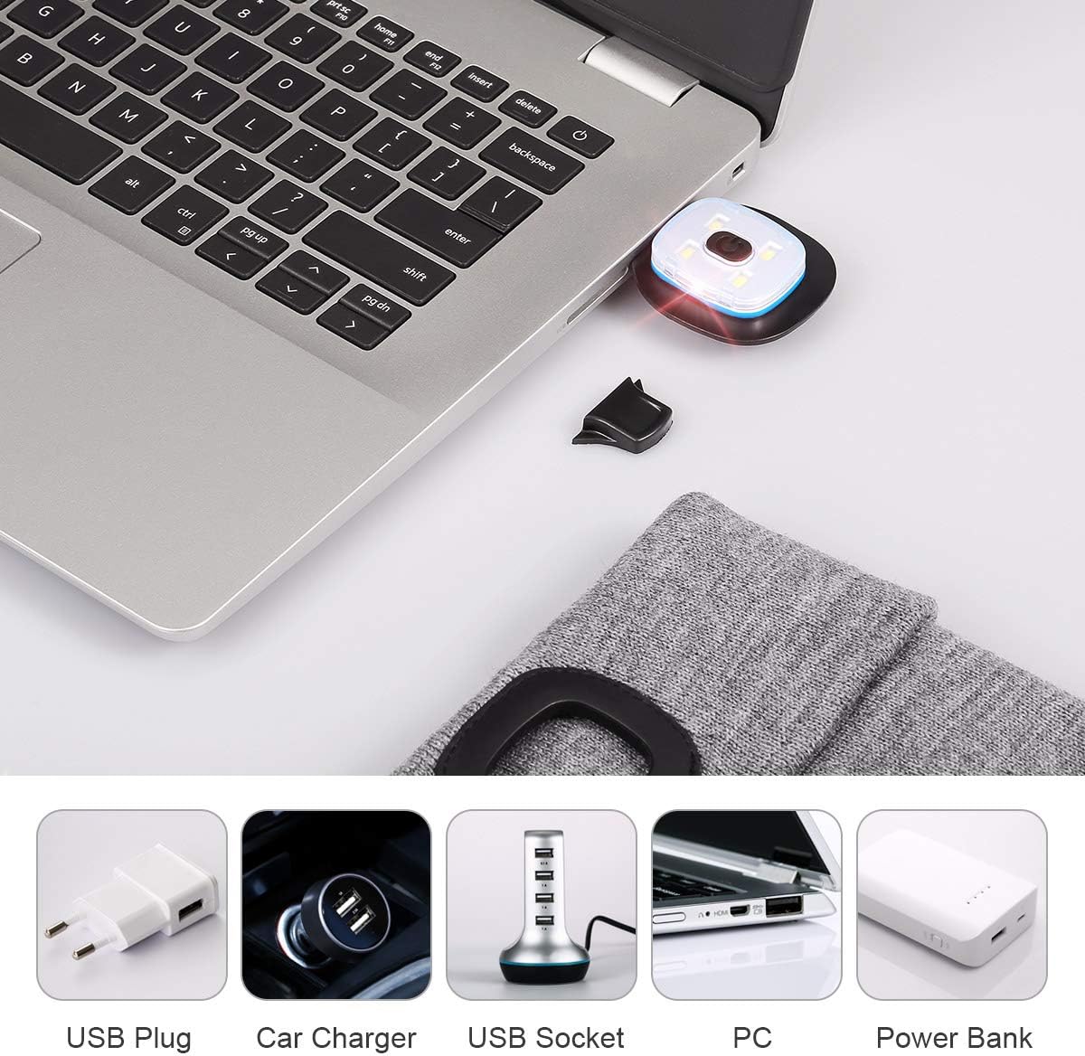 Comfortable Hat with USB Rechargeable Led