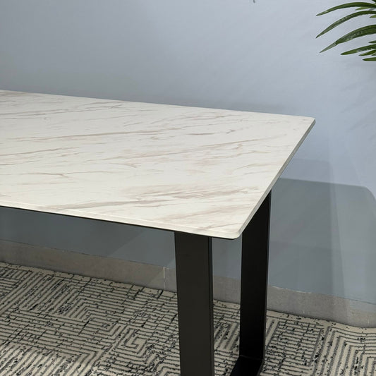 Egan Marble - مێزی نانخواردنی دار مۆدێرن