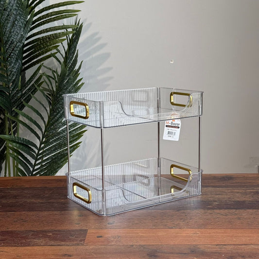 رفوف عرض حديثة ذات طبقتين