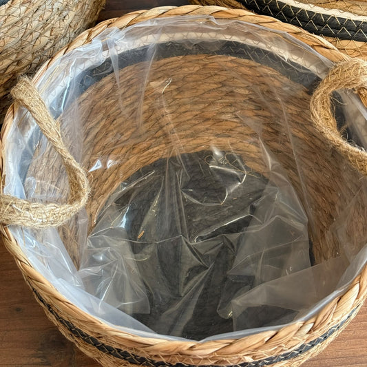 Handwoven Seagrass Storage Baskets (Set of 3)