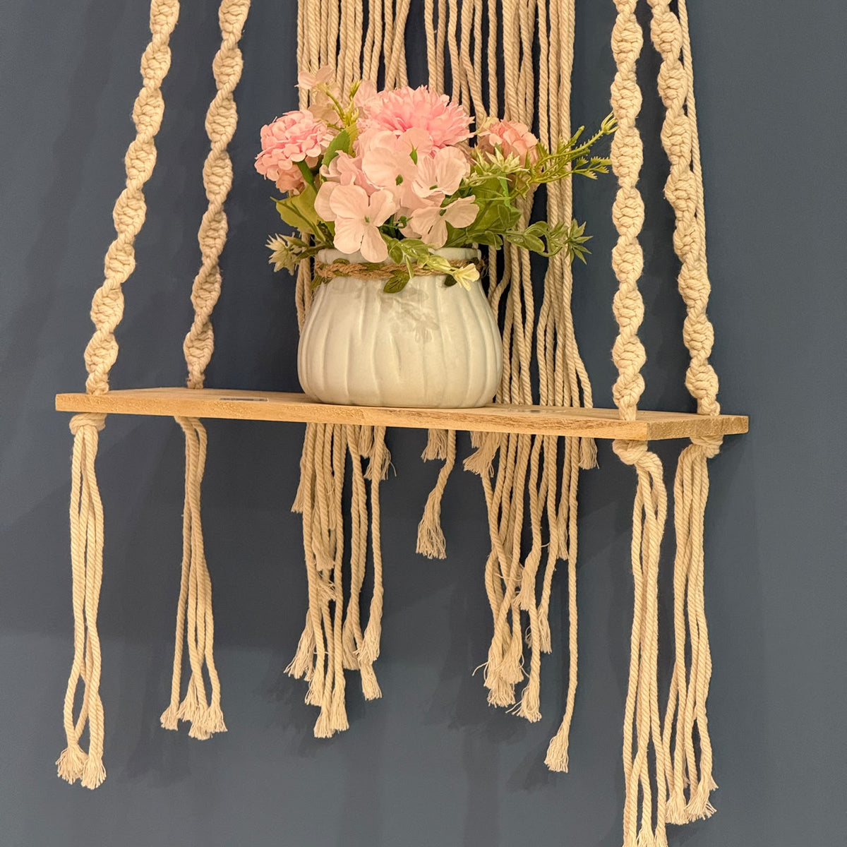Macrame Wall Hanging Shelf