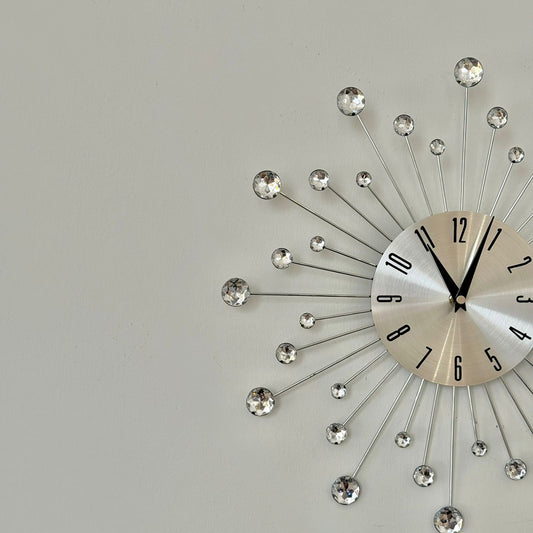 Wall Diamond Design Hanging Clock