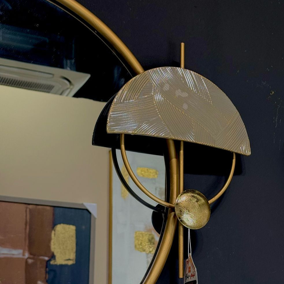 Round Cluster Metal Wall Decor & Mirror
