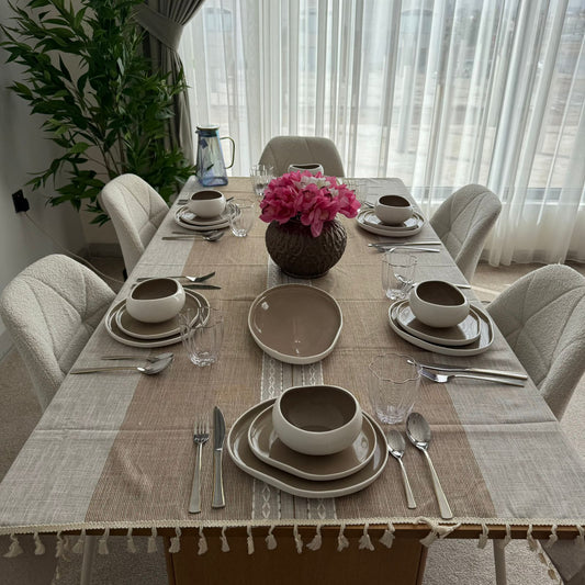 Modern Luxury Two-Tone Ceramic Dinnerware Set