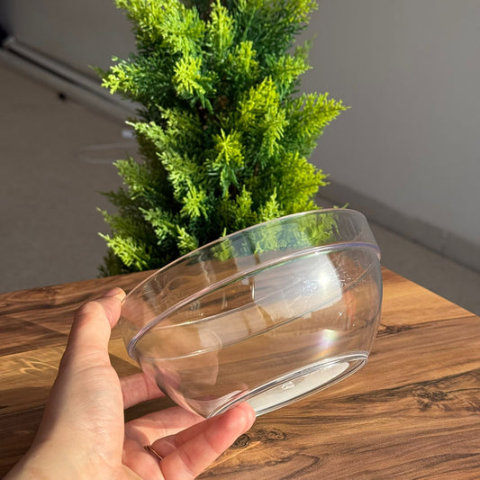 Clear Multi-Size Round Serving & Storage Bowls