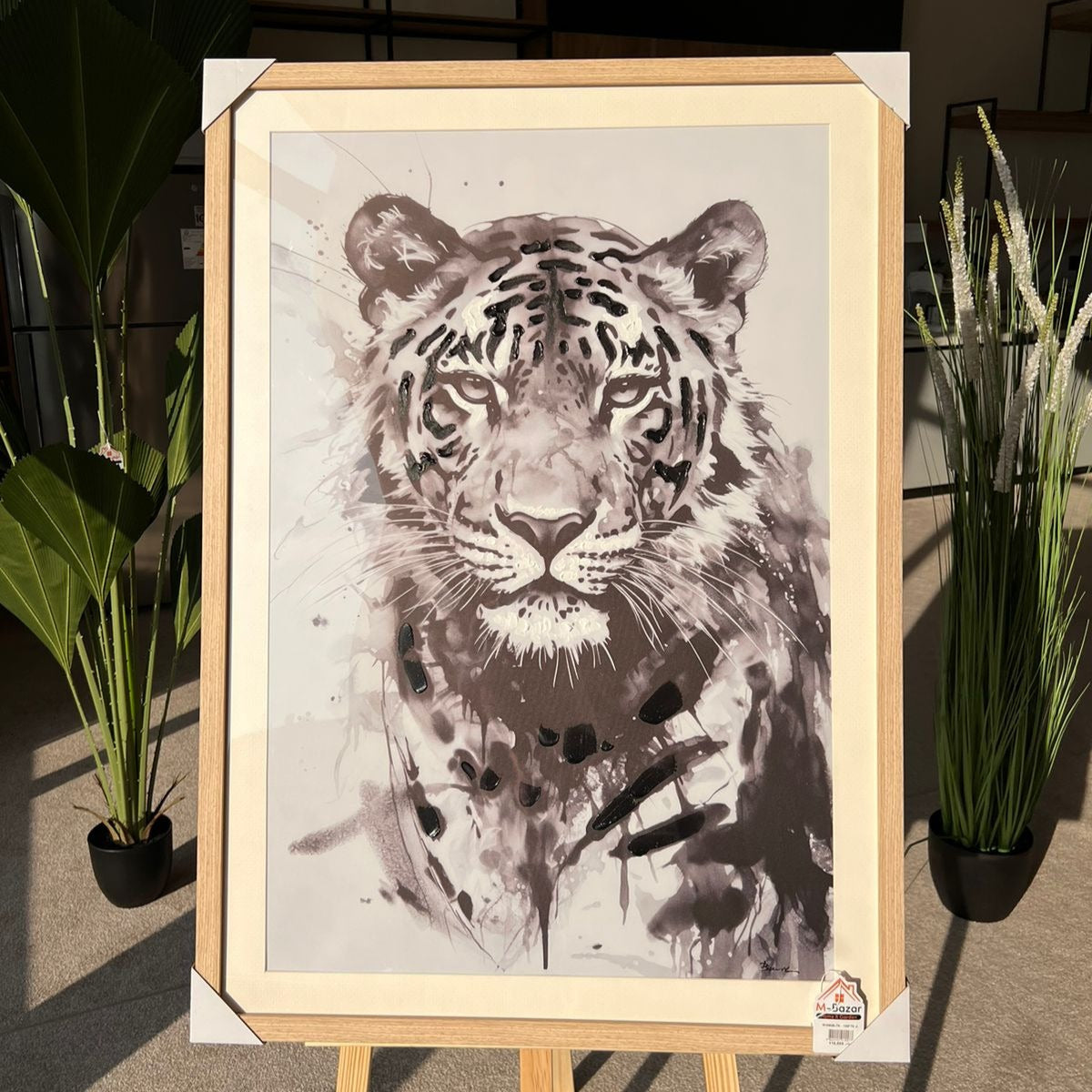 لوحة فنية مرسومة يدويا قياس 70x100 سم