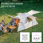 4-6 Person Portable Folding Camp Tent