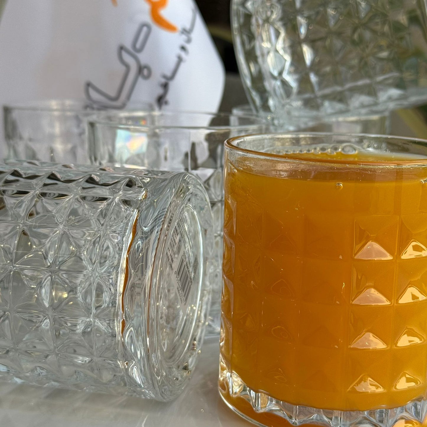 مجموعة الأواني الزجاجية الحديثة المصنوعة من الكريستال الشفاف