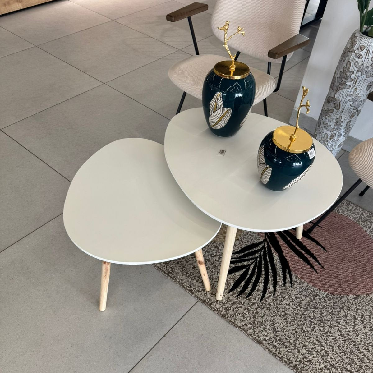 Y521 Modern Coffee Table Plate Shape Set