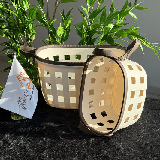 سلال تخزين متينة متعددة الأغراض بمقابض