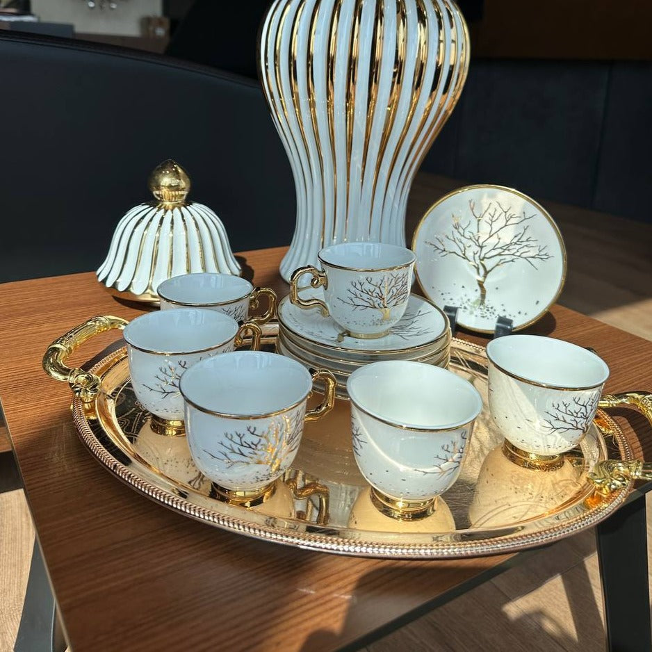 چای پۆرسەلین کلاسیک/کوپ سێتی کوپ