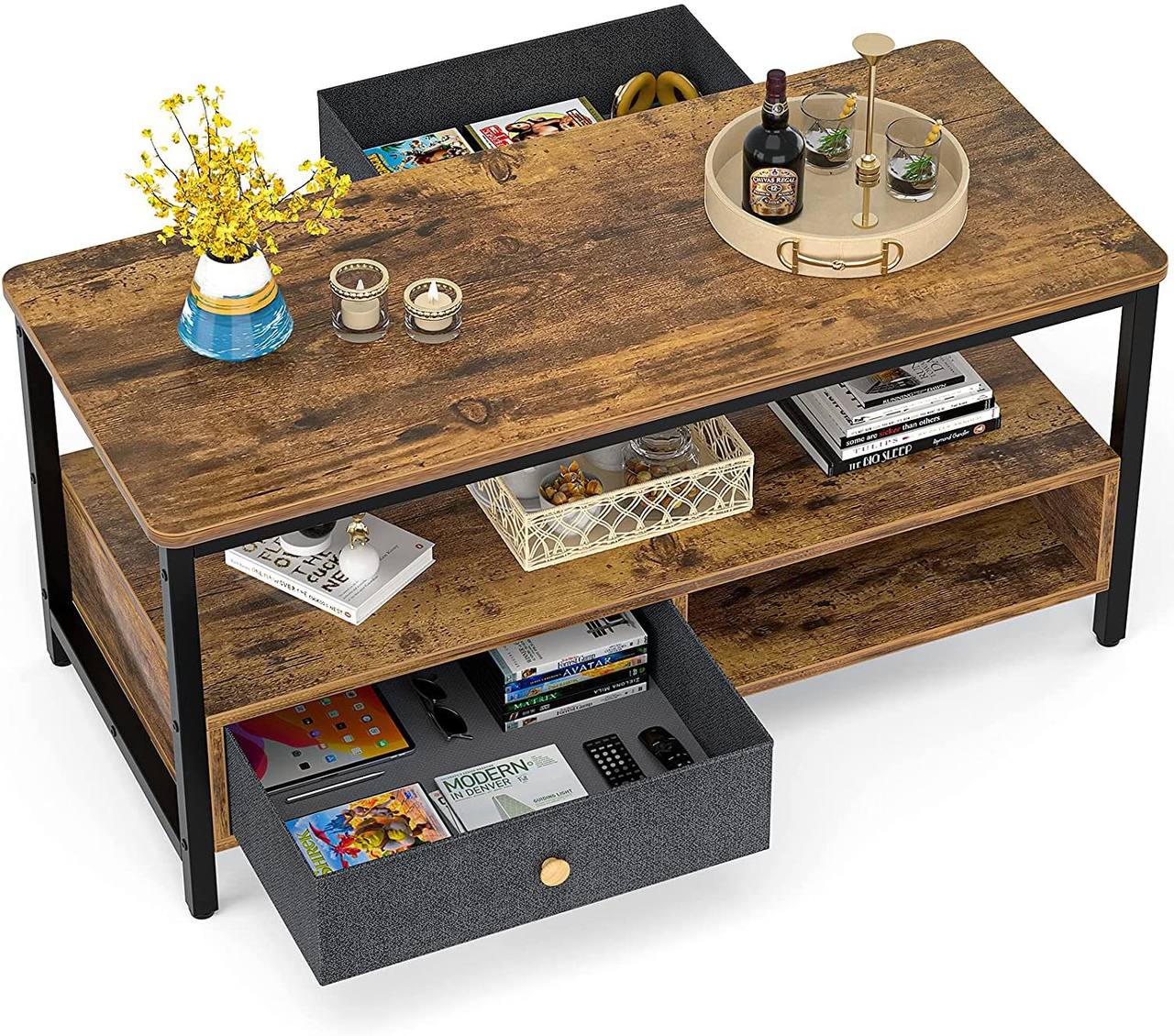 Coffee Table with Storage Drawers