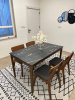 Adrian Letizia Table & Malesia Chair Dining Set
