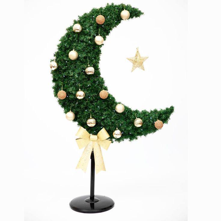 رمضان عيد هلال على شكل شجرة القمر