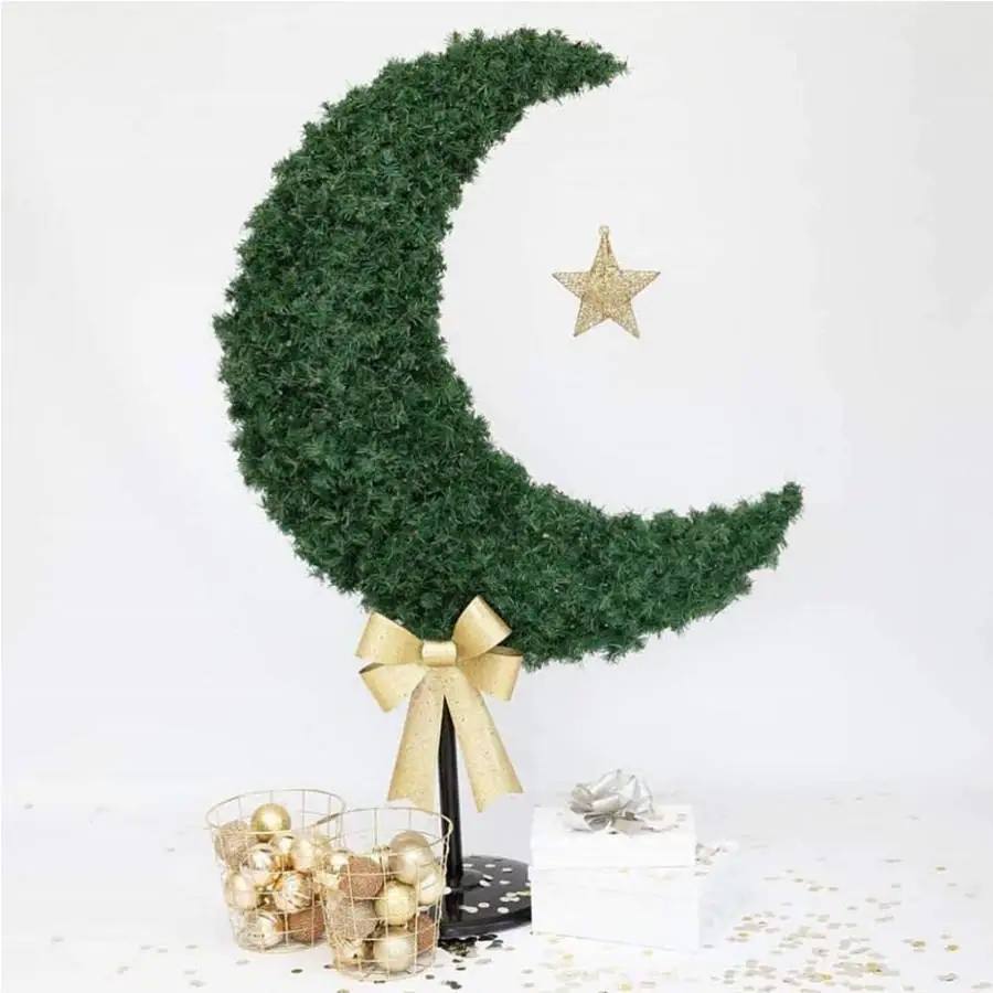 رمضان عيد هلال على شكل شجرة القمر