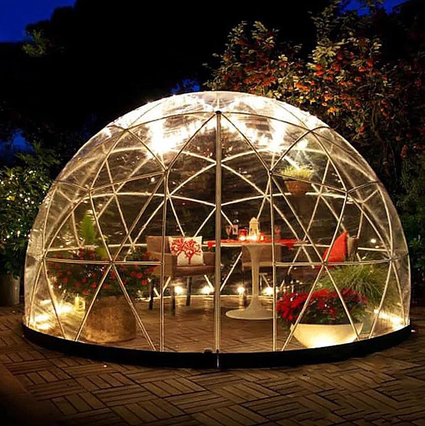 8-10 Person Garden Clear Camping Tent