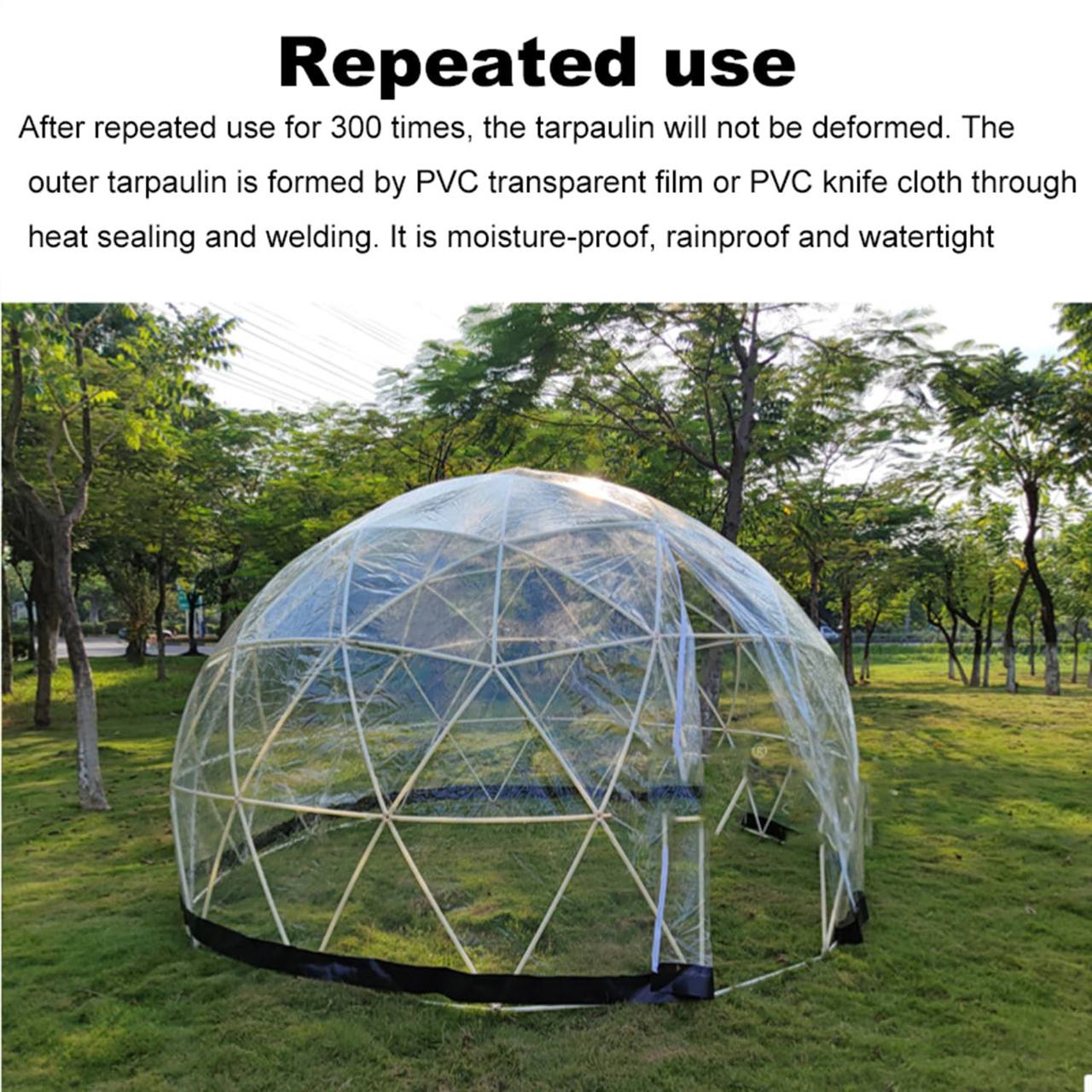 8-10 Person Garden Clear Camping Tent