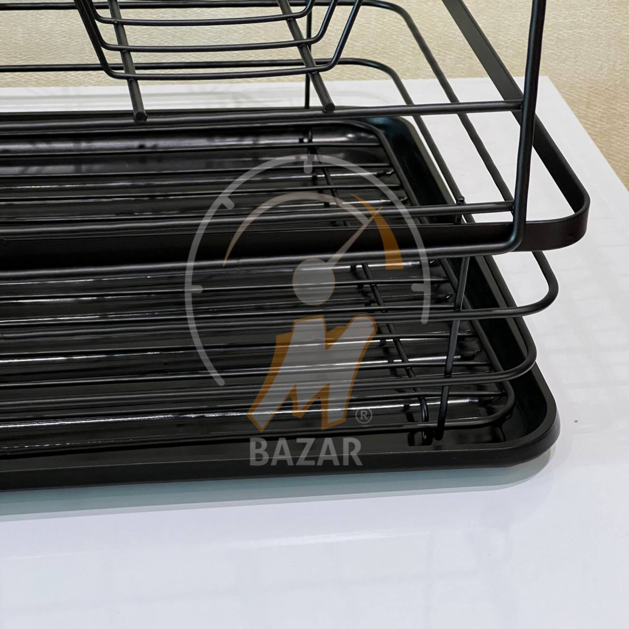 2 tier countertop dish holder rack