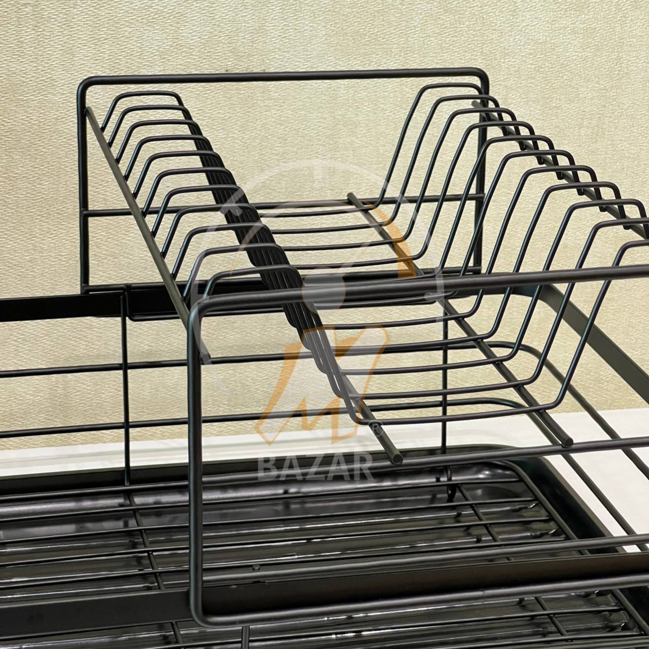 2 tier countertop dish holder rack
