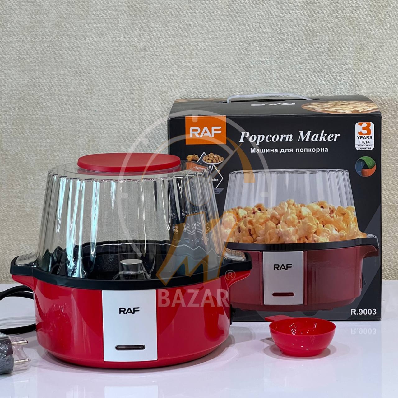 ئامێری پۆپکۆرنی هەوای گەرمی کارەبایی گەورە گەورە