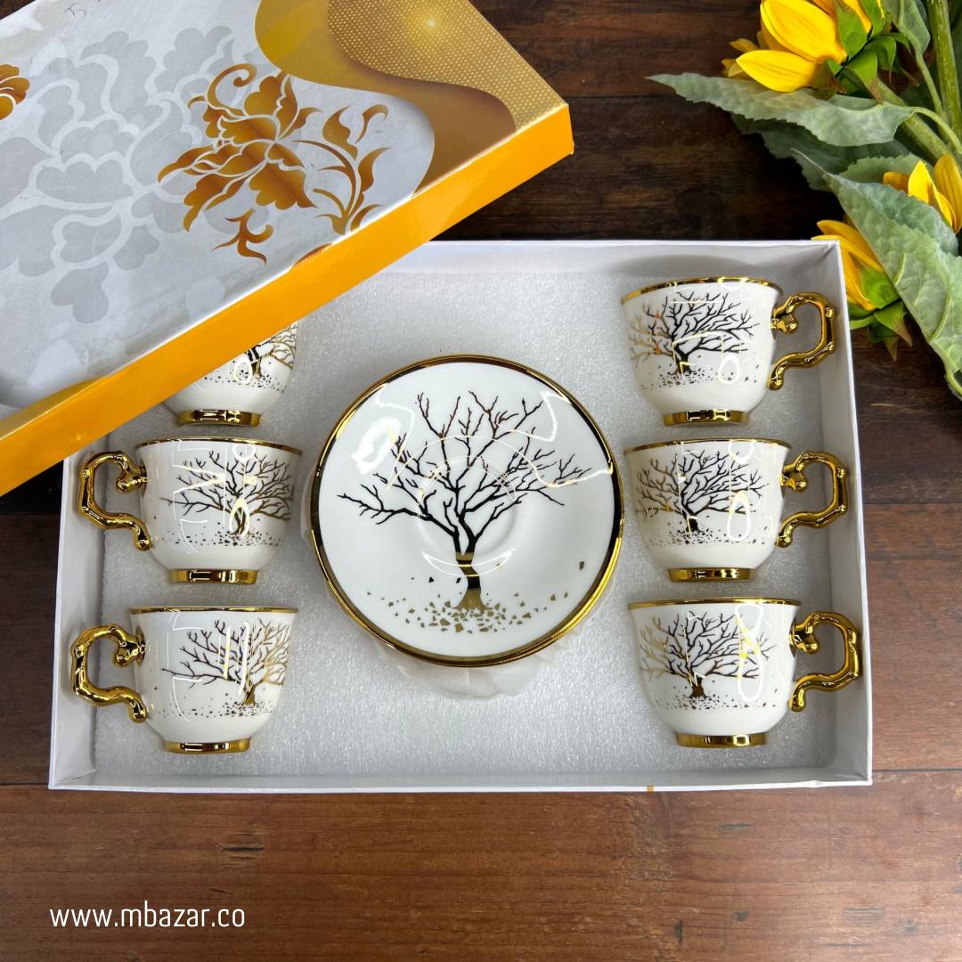 چای پۆرسەلین کلاسیک/کوپ سێتی کوپ