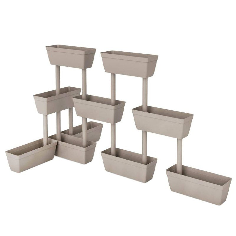 Modern 3-Tiered Plastic Pot