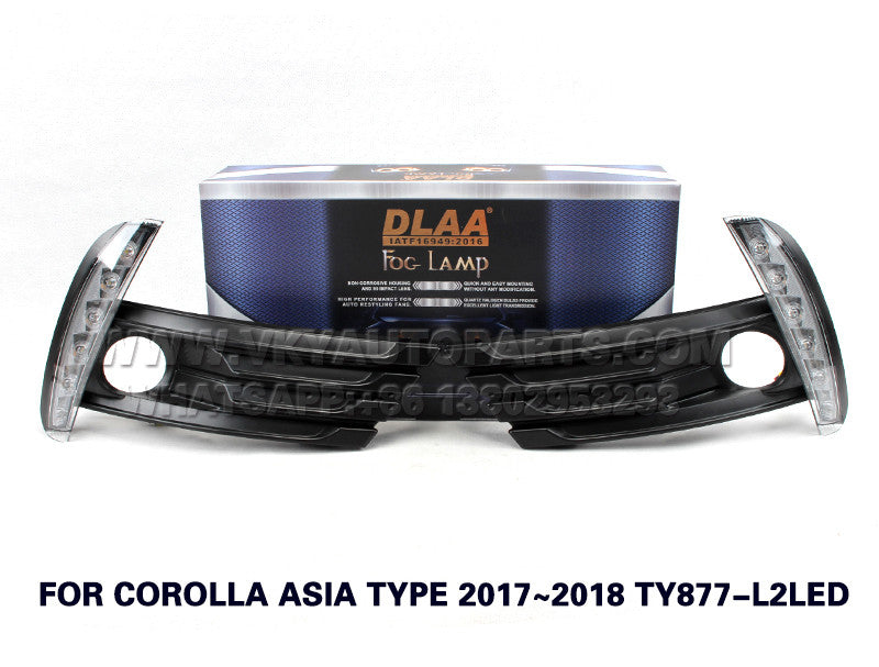 تويوتا كورولا 2017 - 2018 TY877-L2LED DRL بلاجكتور