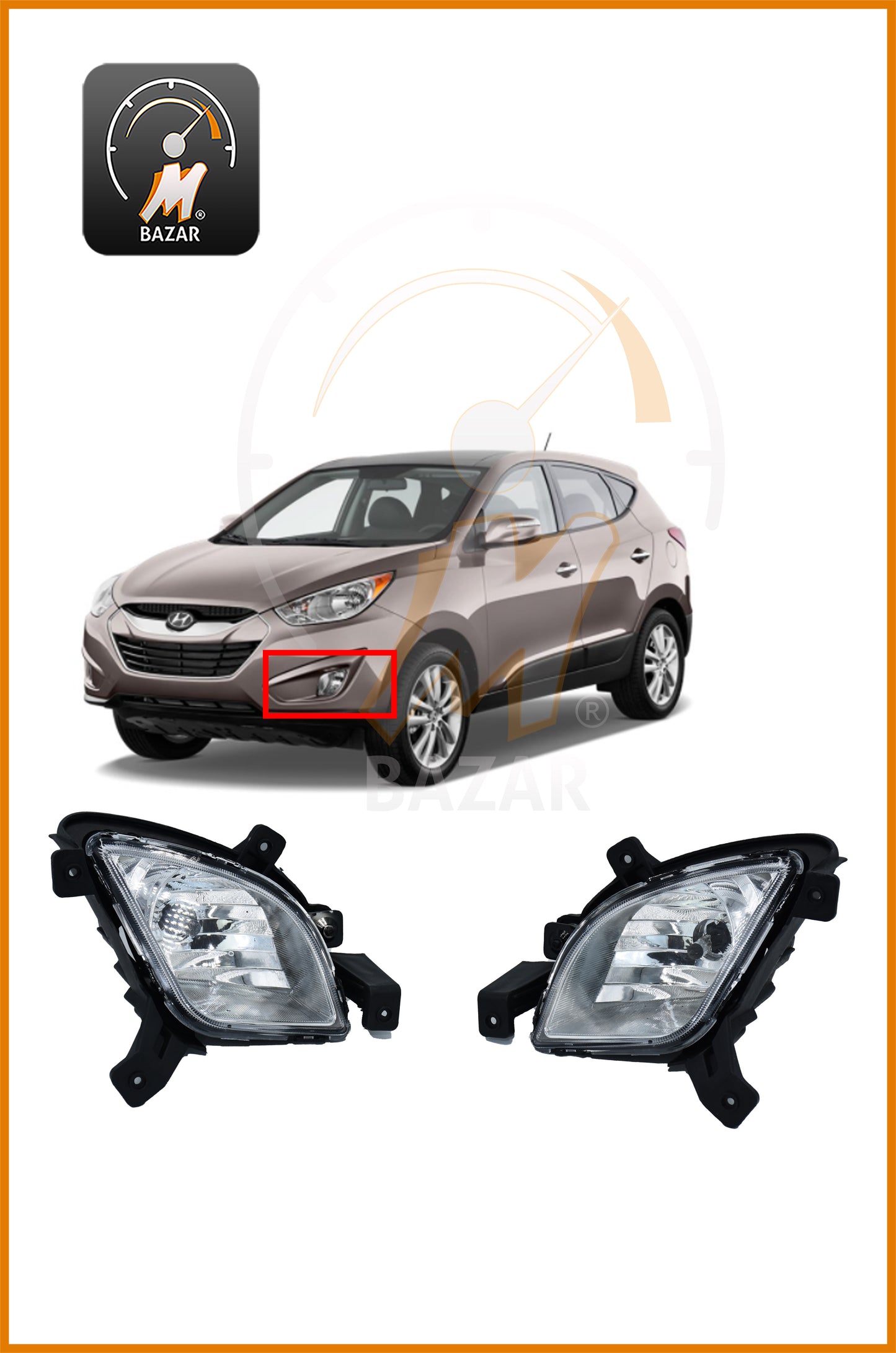 Hyundai Tucson 2011 لامپ