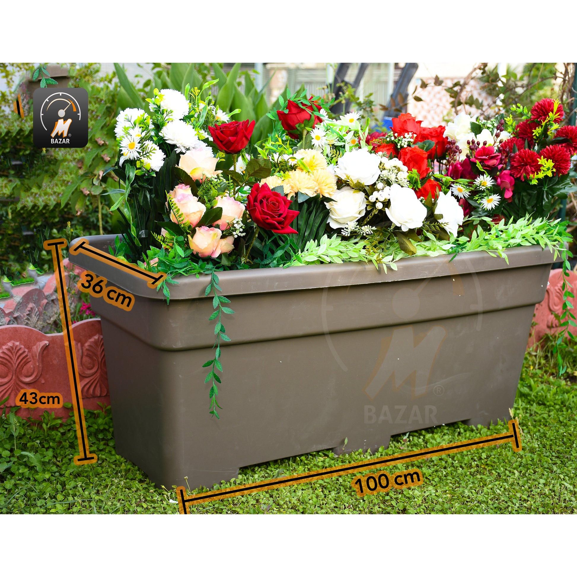Modern Plastic Planter MAX.100