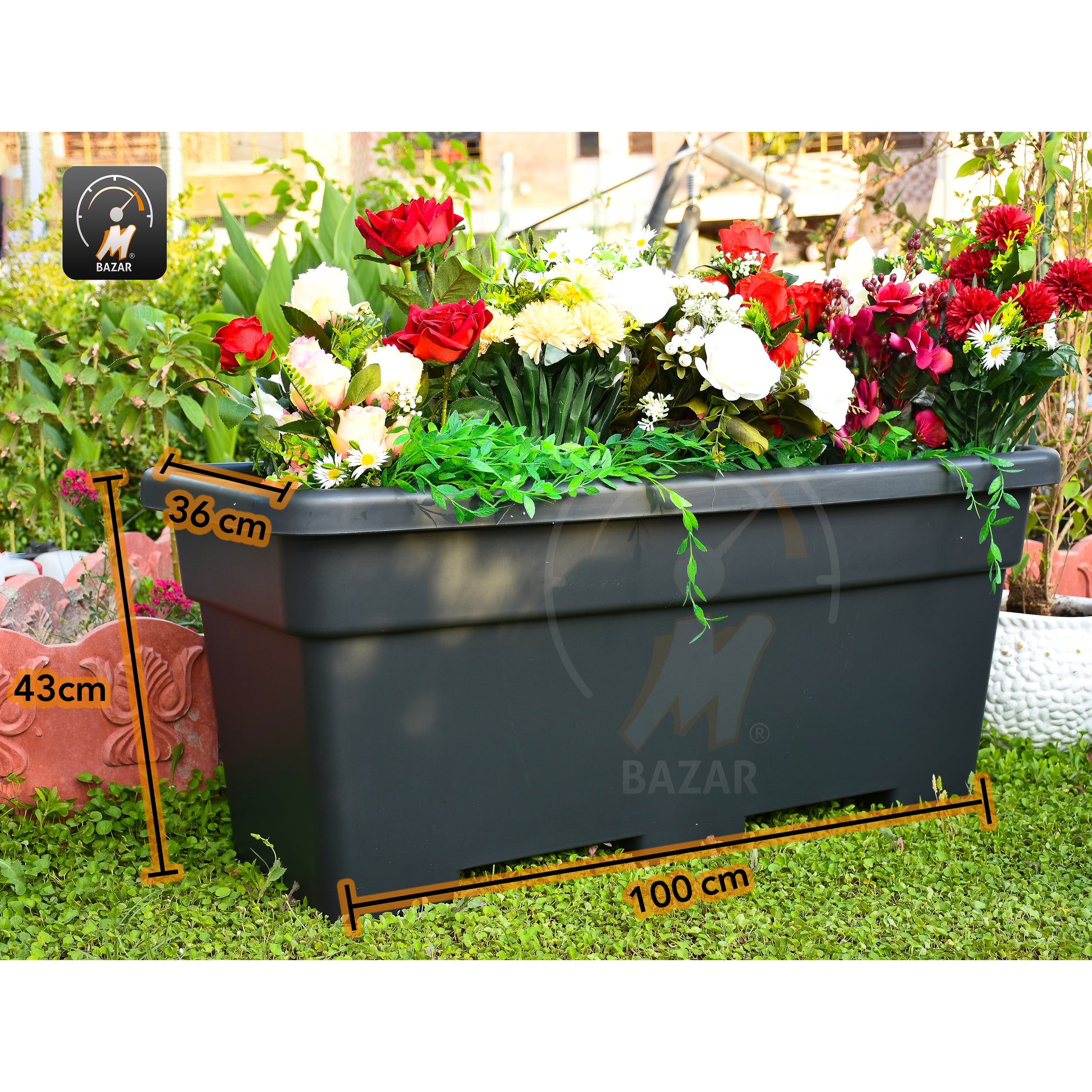 Modern Plastic Planter MAX.100