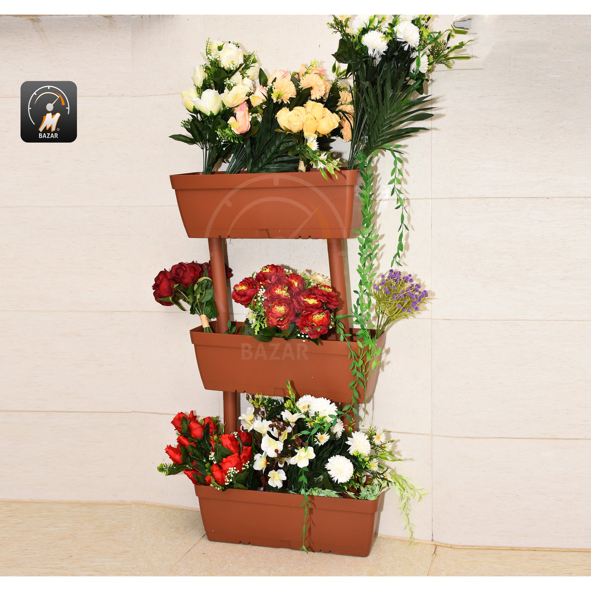 3-Tiered Plastic Pot