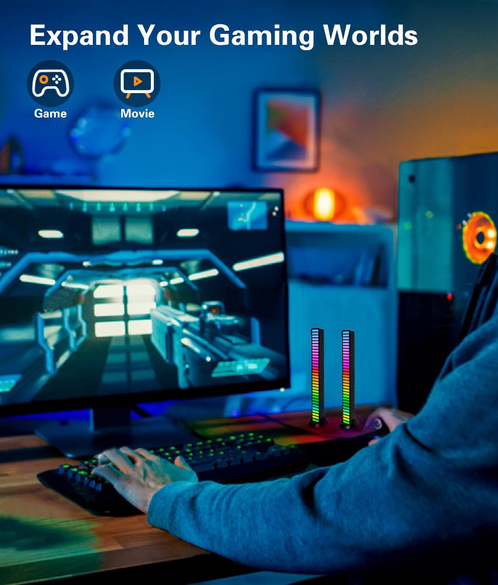 ضوء إيقاع التحكم في الصوت RGB