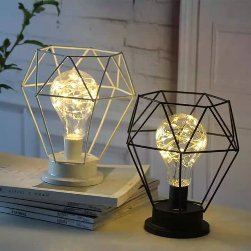 Diamond Shape Night Decorative Table Lamp