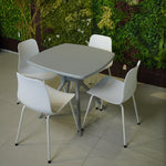 Modern Chair & Durable Square Table Outdoor Furniture Set