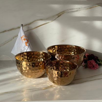 Bronze Aura Hammered Bowl
