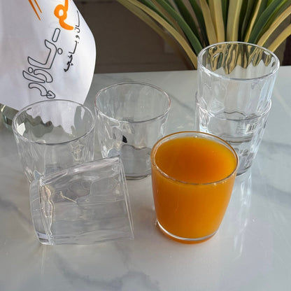 سێت پەرداخی شووشەی شیک و بەهێز 